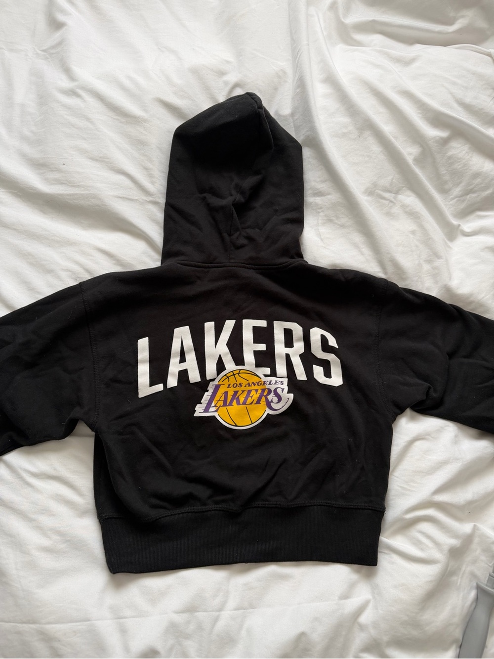 LA Lakers Cropped Zip-up Hoodie